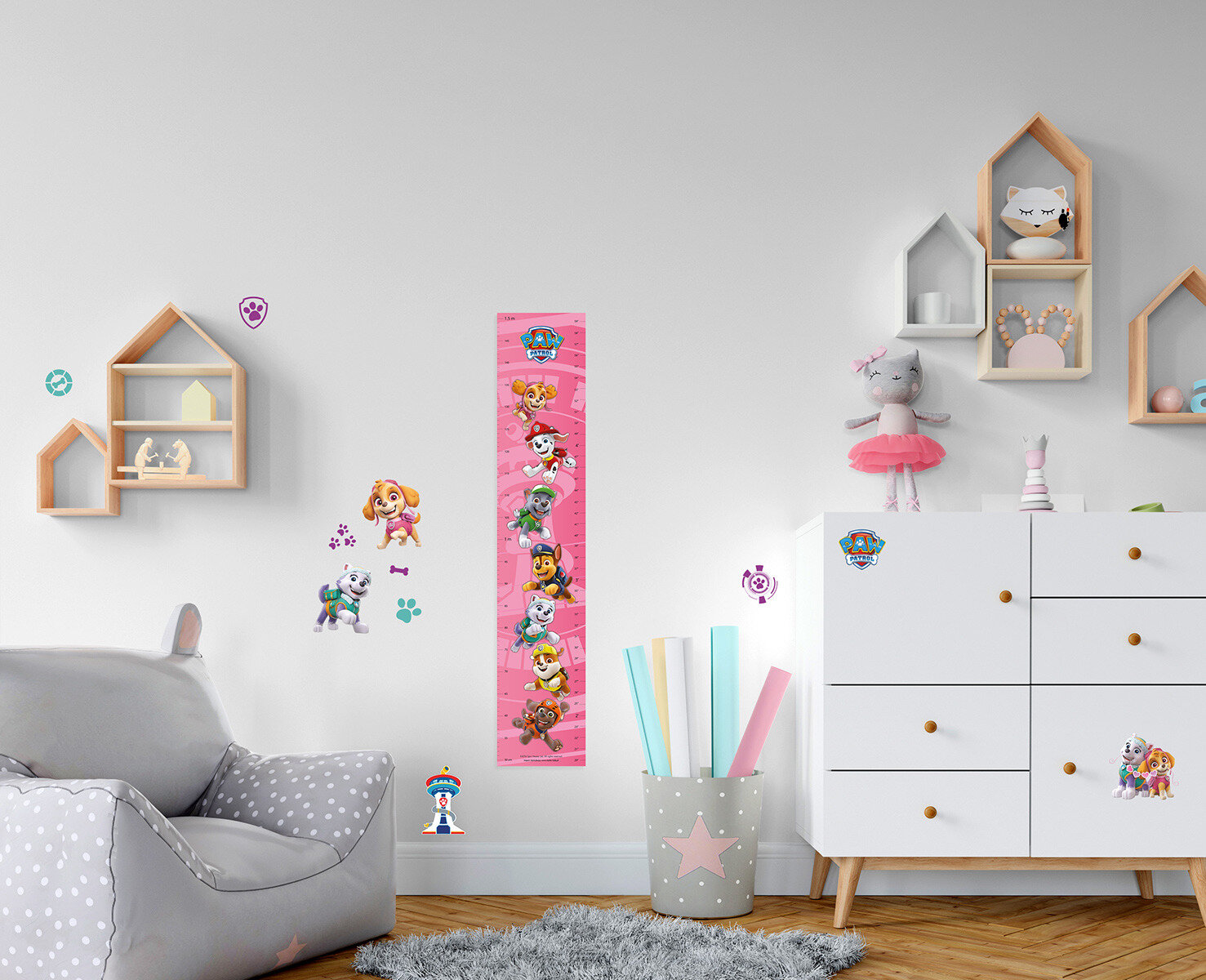 Paw Patrol Skye Groeimeter voor de Kinderkamer