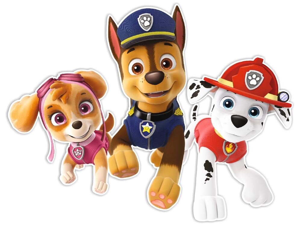 Paw Patrol 3D muurdecoratie - Chase, Skye & Marshall