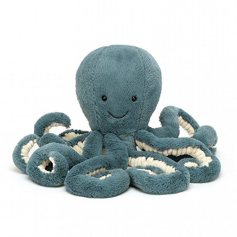 Jellycat - Octopus Petrol/Crème 49 cm