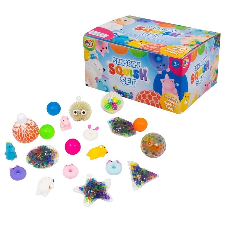 Squeeze- en squishspeelgoed 20-pack