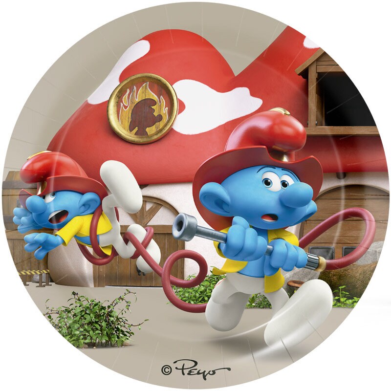 De Smurfen - Bordjes 8 stuks