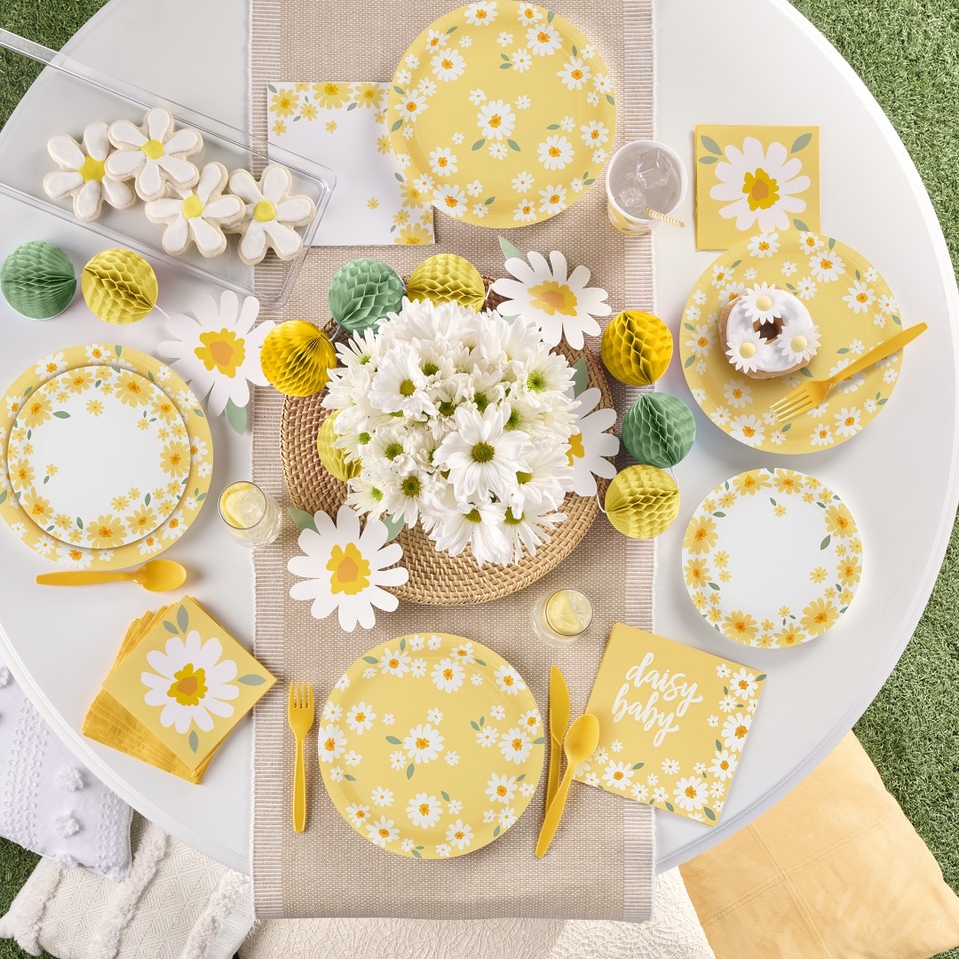 Sweet Daisy - Slinger van karton met bloemen