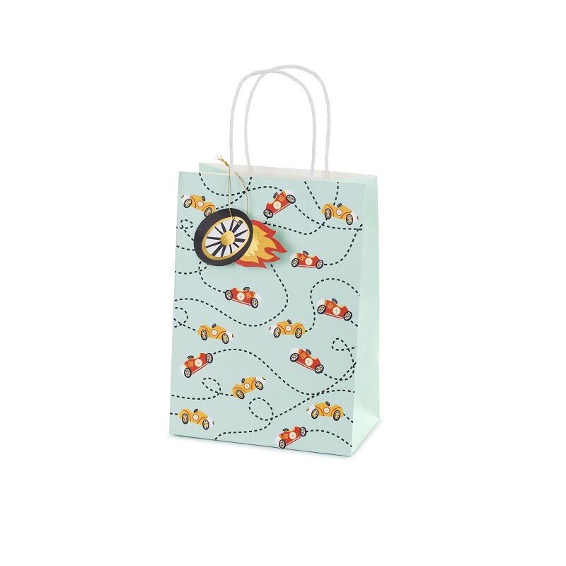 Cadeauzakje Raceauto 25 x 18 cm