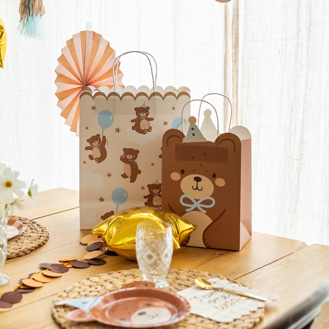 Teddybeer - Cadeauzakje 18 x 29 cm