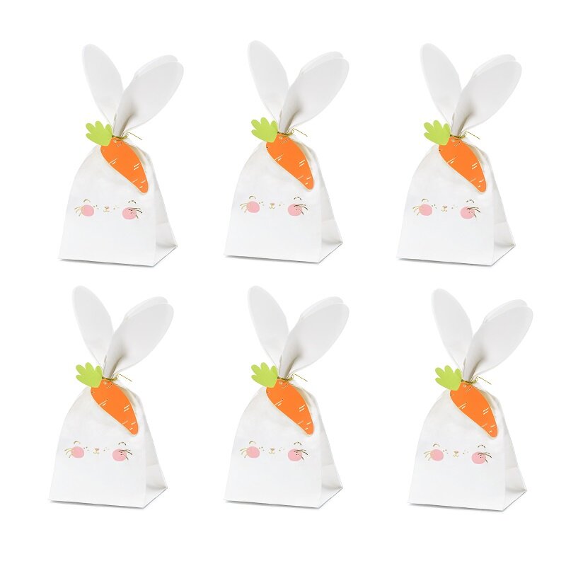 Paashaas cadeauzakjes 6 stuks