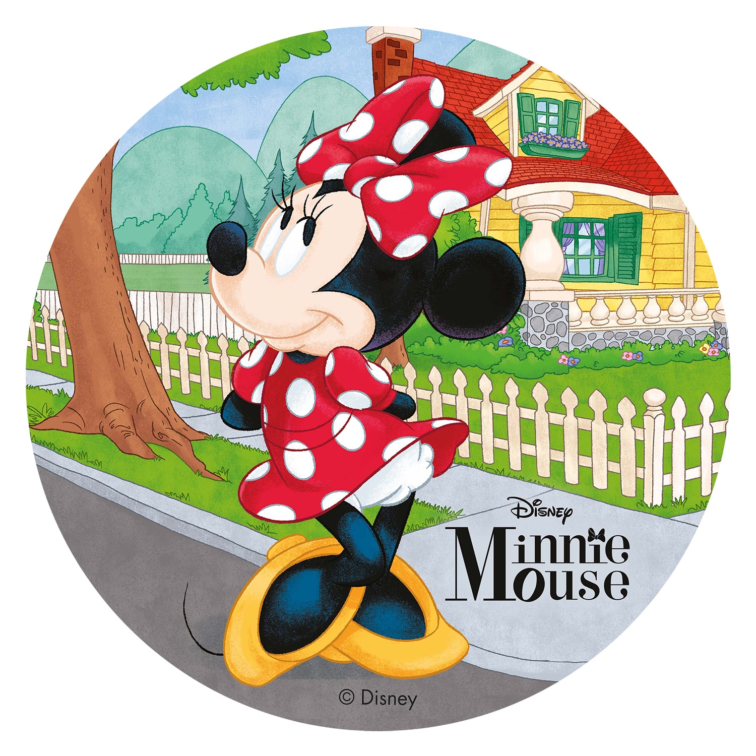 Minnie Mouse Taartprint - Ouwel 20 cm (A)