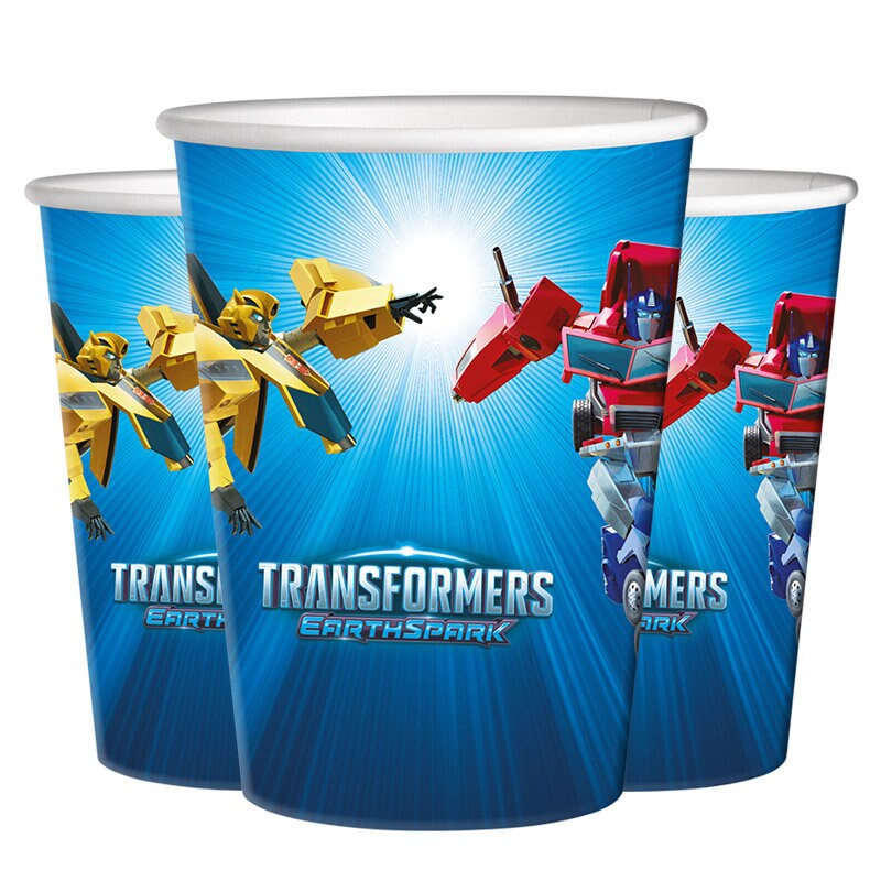 Transformers - Papieren Bekers 8 stuks