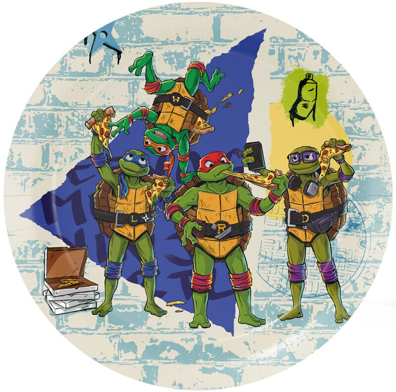 Turtles - Bordjes 8 stuks
