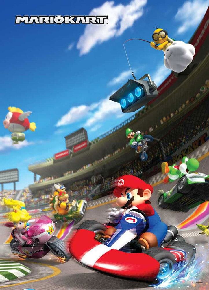Super Mario Bros - Puzzel Mario Kart Race 1000 stukjes