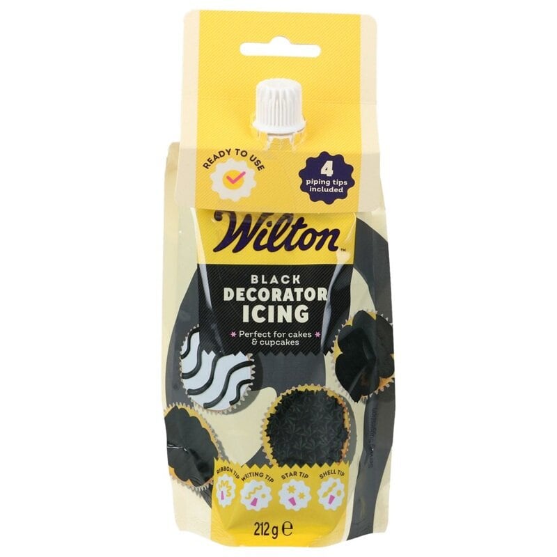 Wilton Zwart Decoratieglazuur 212 gram
