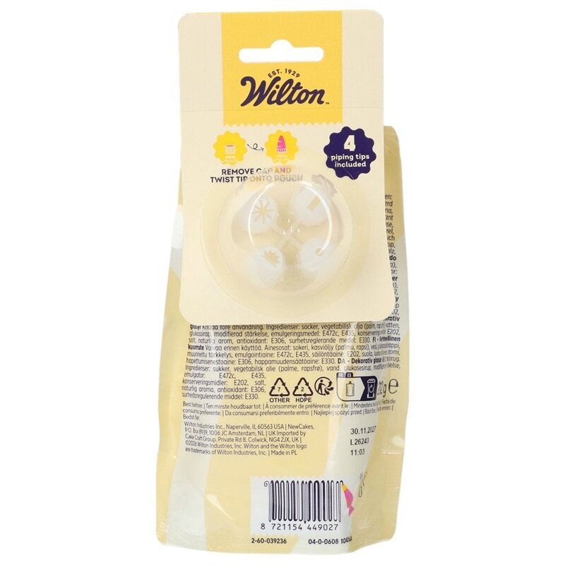 Wilton Witte Decoreerglazuur 212 gram