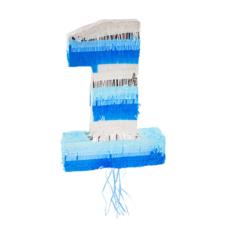 Piñata 1-verjaardagsfeestje blauw 50 cm