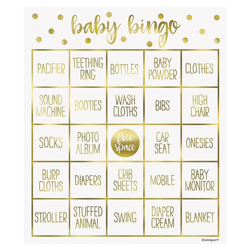 Babyshower Bingospel