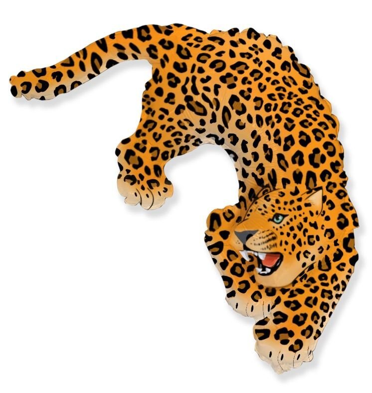 Leopard Folieballon 108 x 75 cm
