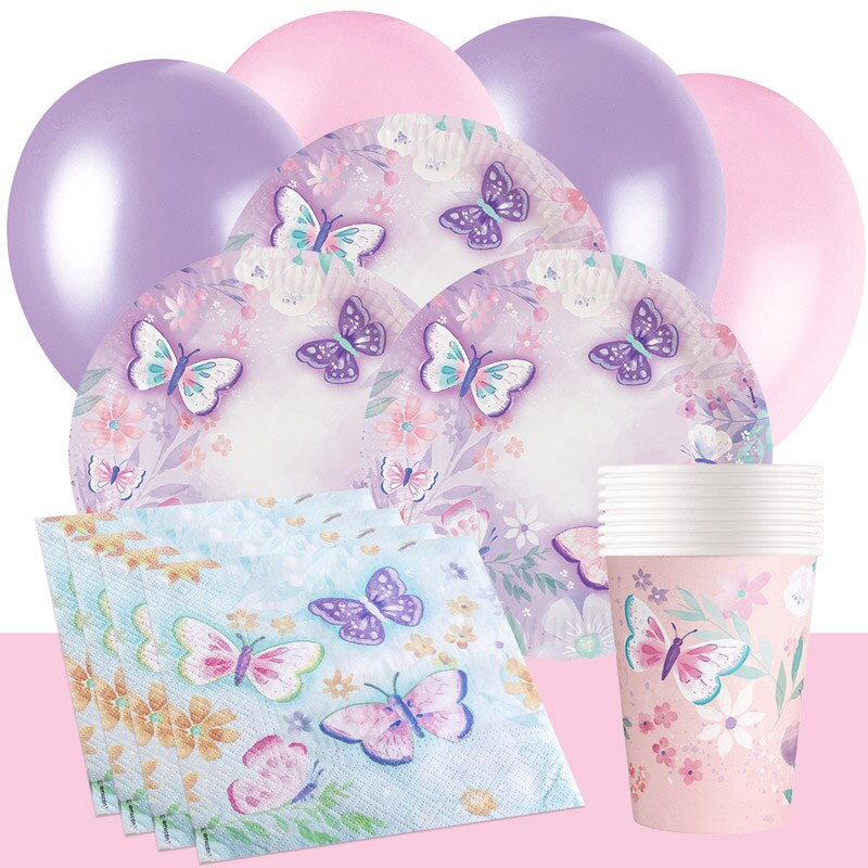 Vlinder Feestpakket 8-16 gasten