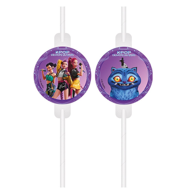 K-Pop Papieren rietjes 4 stuks