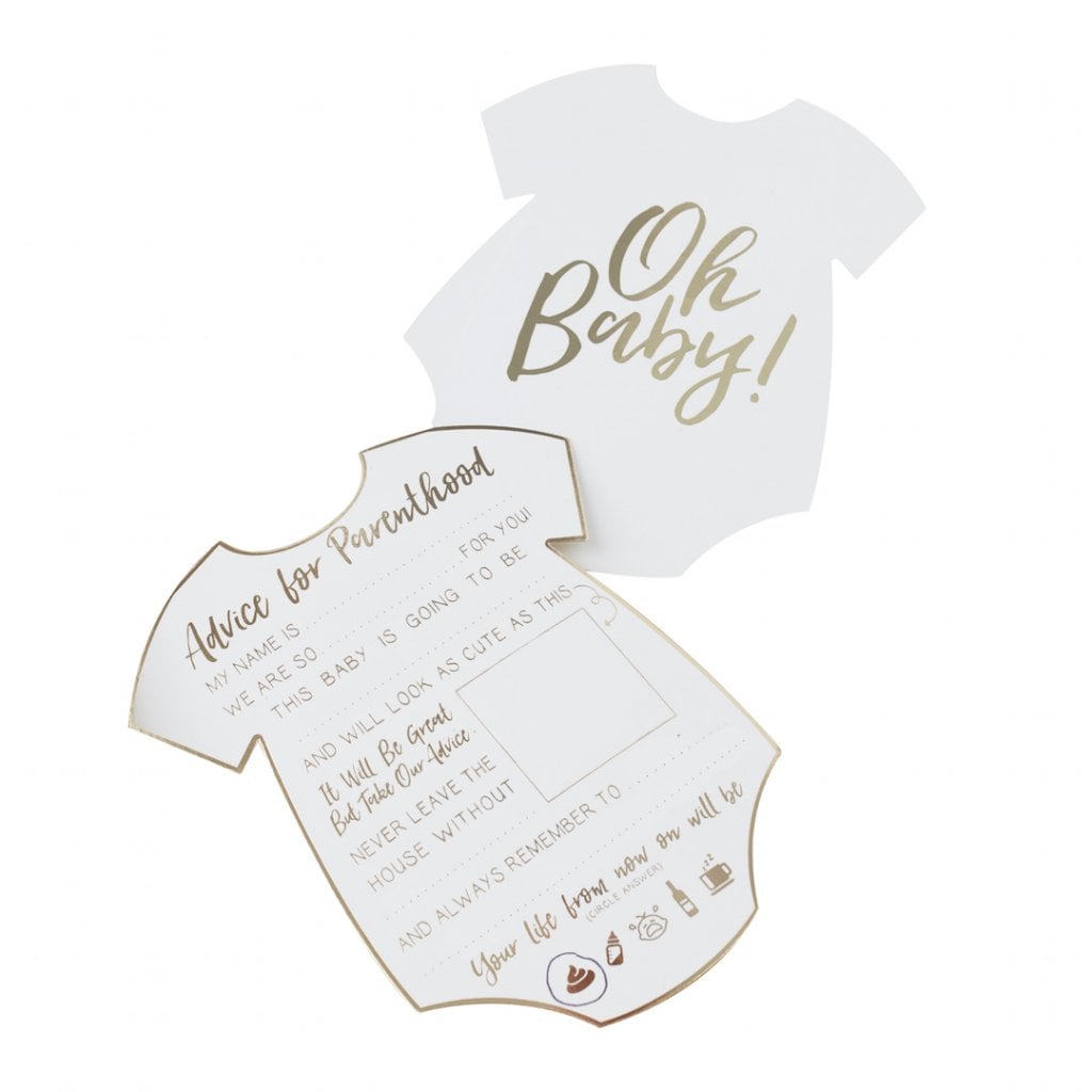 Oh Baby - Babyshower-kaartjes goed advies 10 stuks