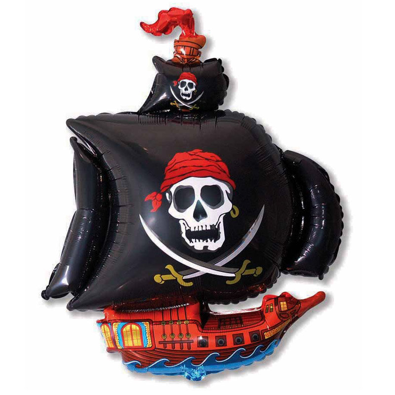 Piratenschip Folieballon 103 x 78 cm
