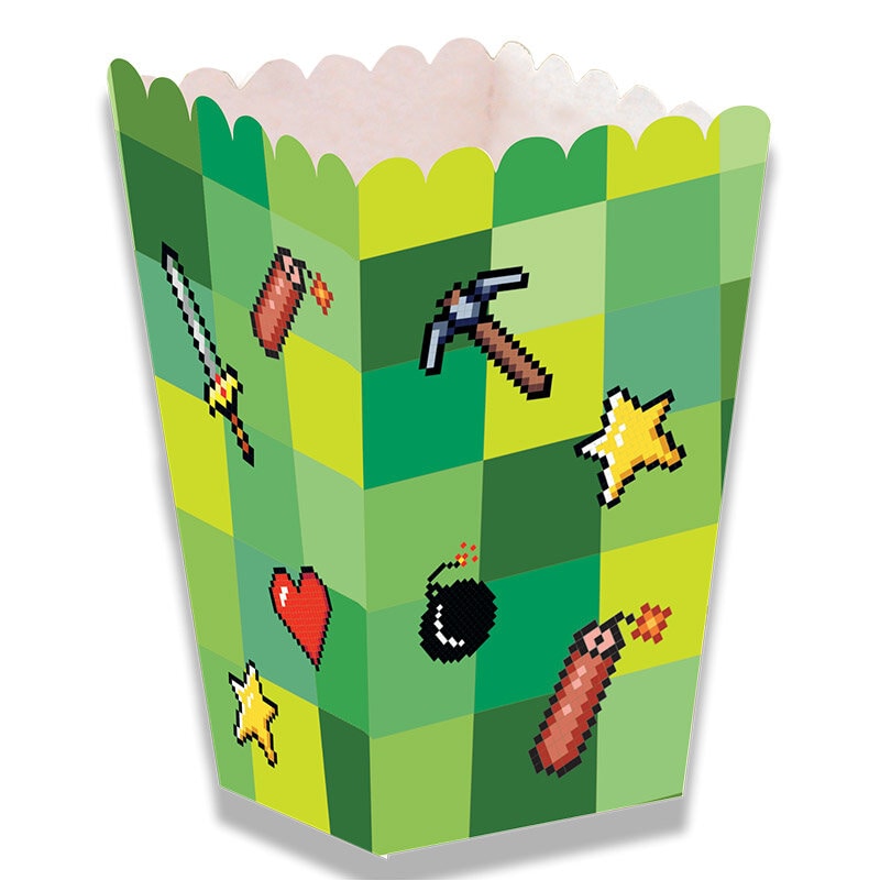 Pixel Popcornbakje 12 x 5 cm