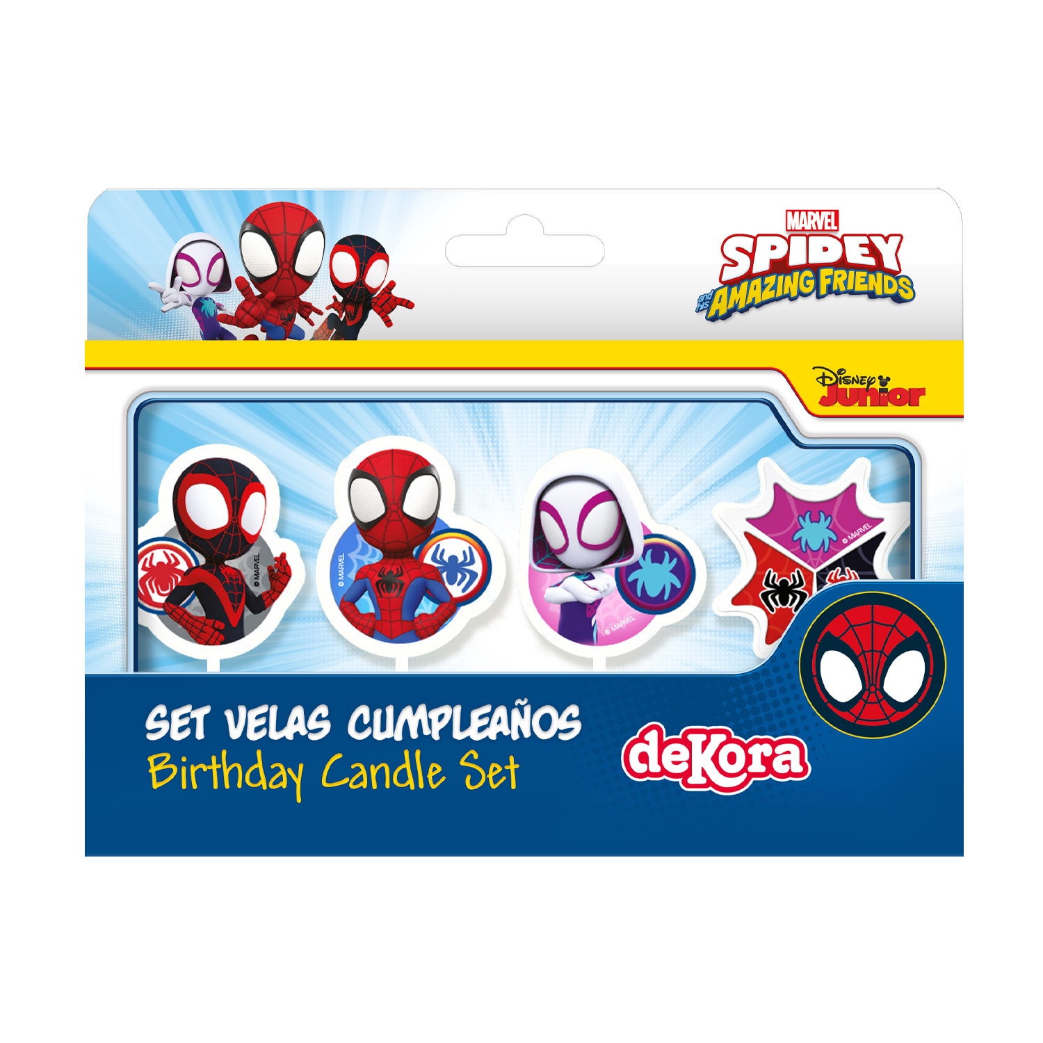 Spidey - Taartkaarsjes Picks 4 stuks