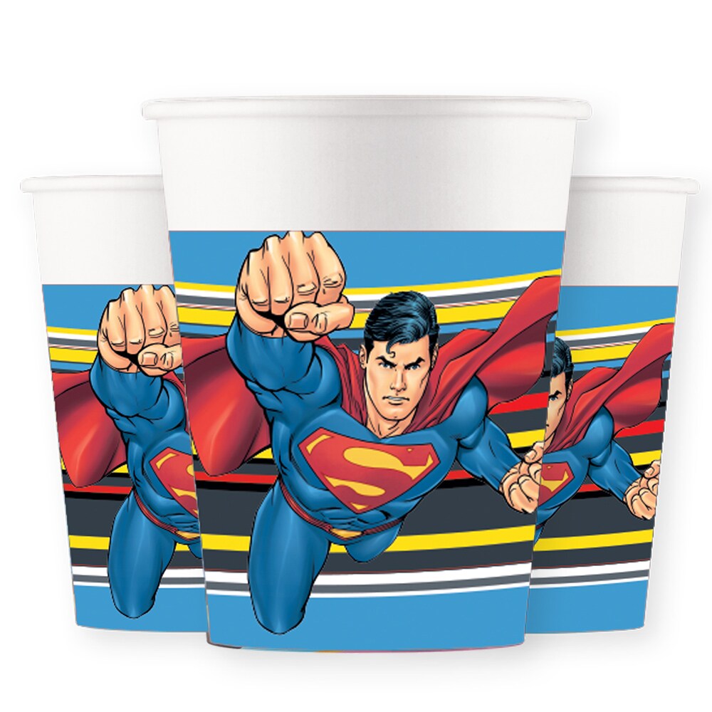 Superman - Bekers 8 stuks