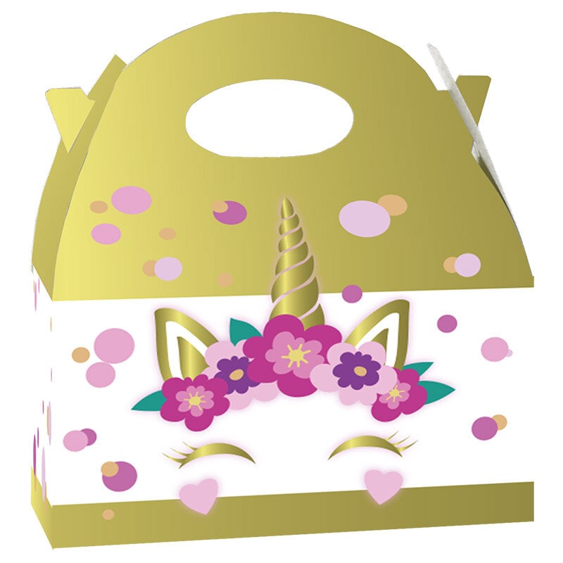 Eenhoorn Feestbox 20 x 16 cm