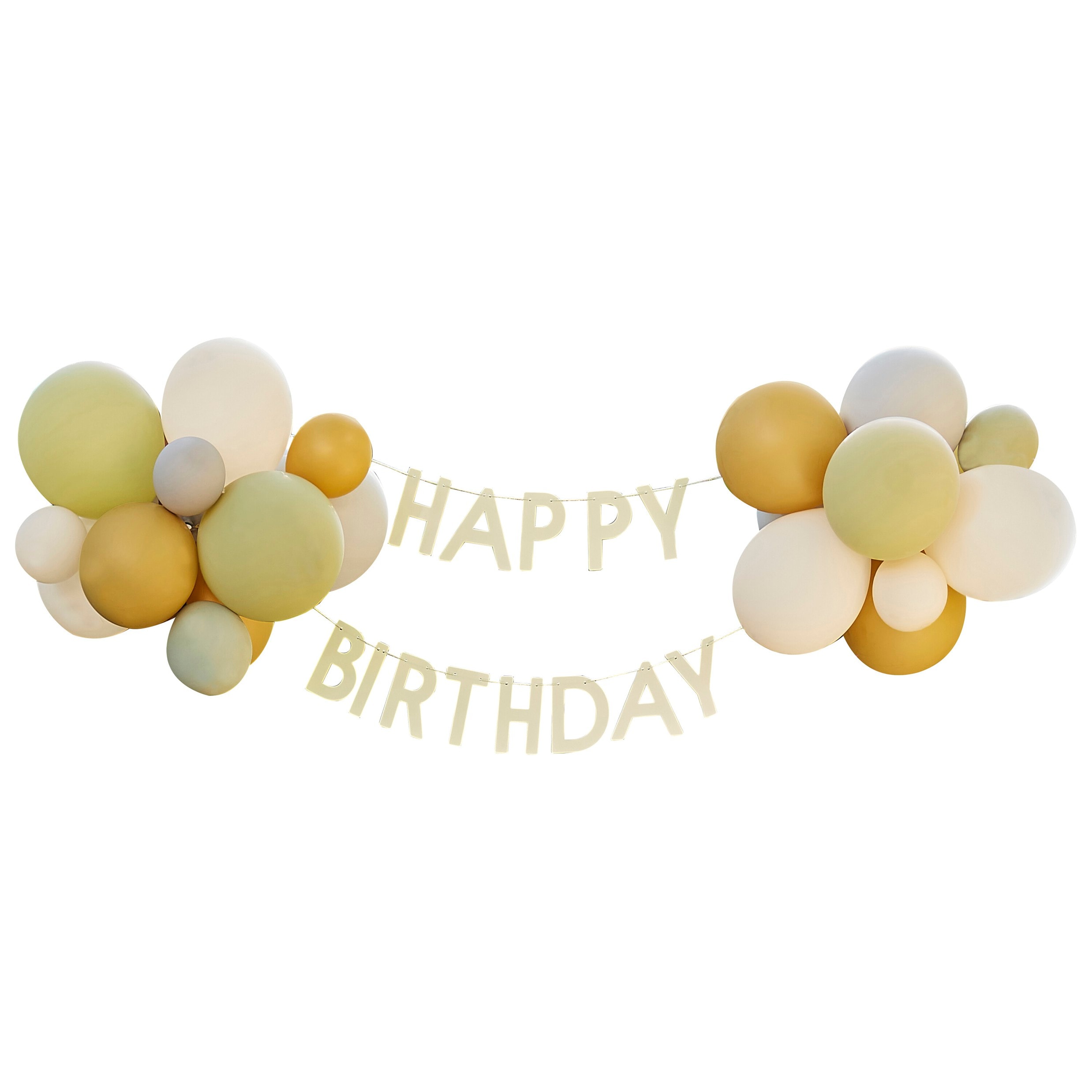 Let's Go Wild - Happy Birthday slinger met ballonnen