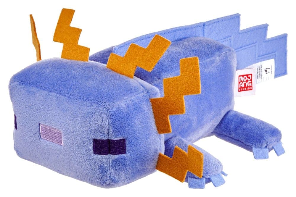 Minecraft Blauwe Axolotl Knuffel 20 cm
